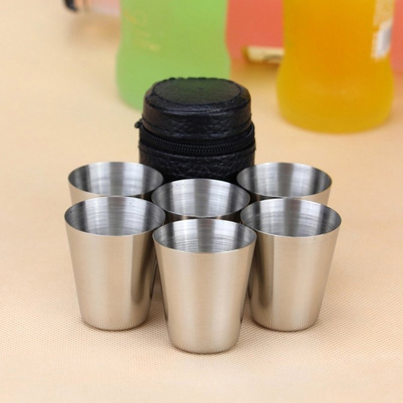 Espresso Shot Glass - 4/6 pezzi tazze in acciaio inossidabile