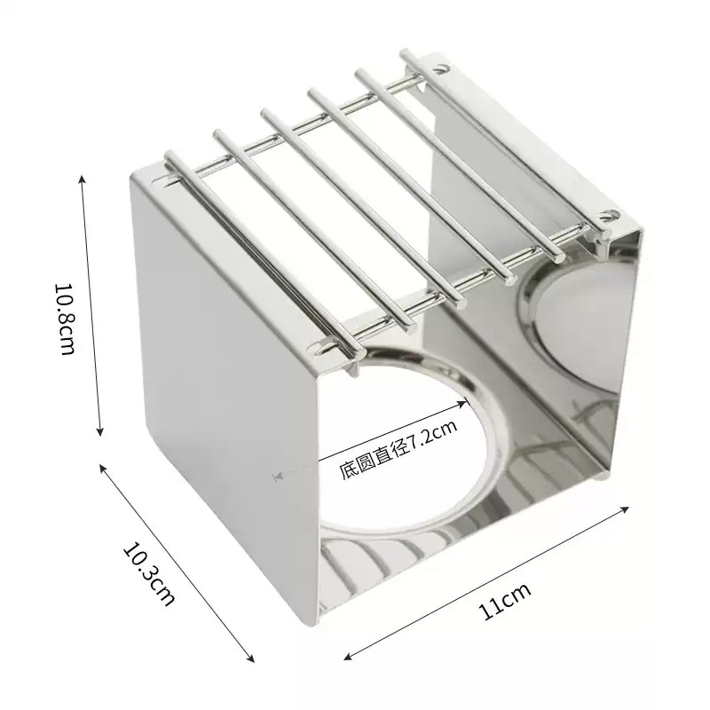 Coffee Equipment For Camping - Supporto Quadrato in Acciaio Inox per