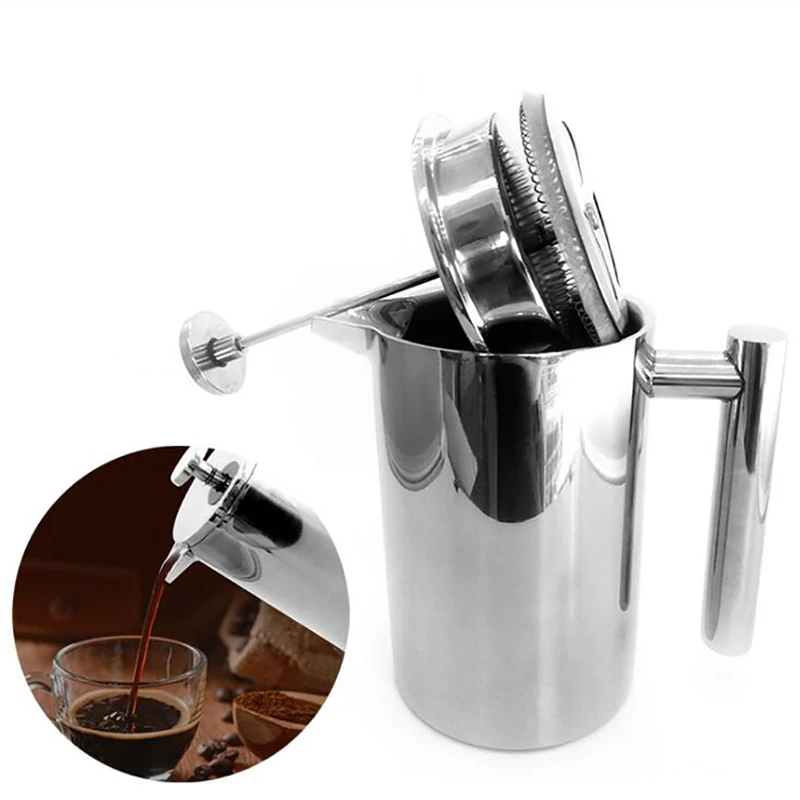 Coffee Equipment For Camping - Caffettiera a Stantuffo a Doppia Parete