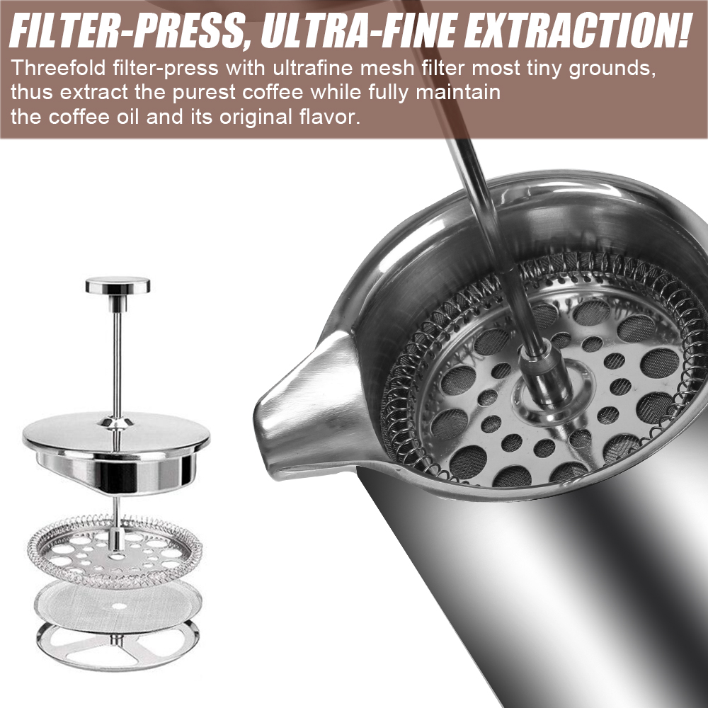 Caffettiera francese di grande - Coffee Equipment For Camping recensione e prezzo